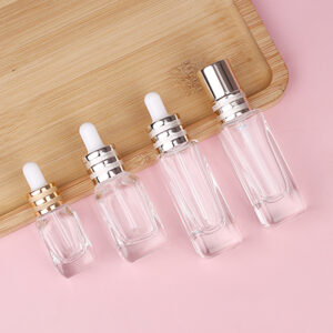 glass cosmetics serum bottle