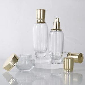 Skincare Glass Lotion Bottle Luxury Cosmetic Cream Jar