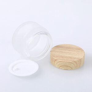 glass cosmetic jar face cream packaging bottle
