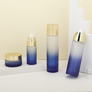 Empty Cylinder Glass Bottles for Cosmetics
