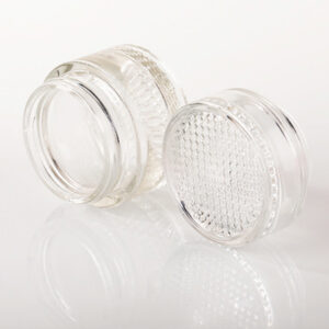 glass skincare cream jar container