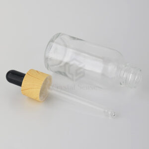 clear glass bottles with dropper for essential oil