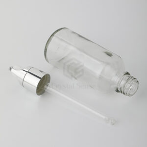 glass cosmetic essential oil bottle