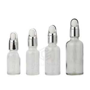 glass cosmetic essential oil bottle