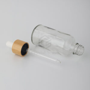 bamboo glass bottle for essential oil