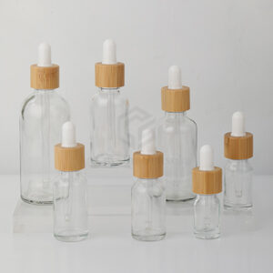 bamboo glass bottle for essential oil