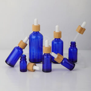 essential oil bottle bamboo cap