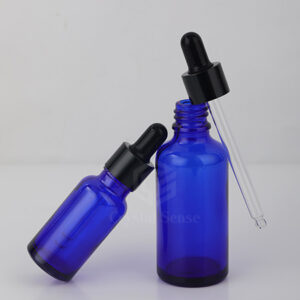 hair oil serum packaging glass bottle