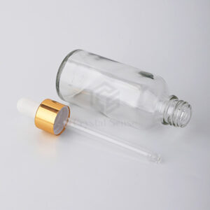 glass essential oil face serum dropper bottle