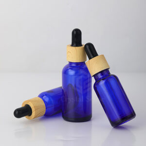 glass skincare oil dropper bottle