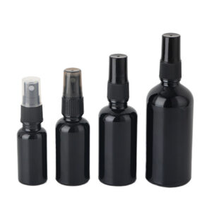 cosmetic black spray bottle 