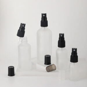 glass spray cosmetic bottle