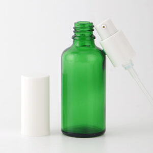 serum glass pump bottle