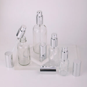 serum glass bottle with pump