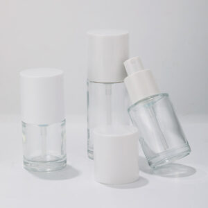 pump sprayer serum essential oil glass bottle