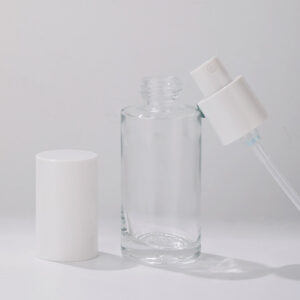 cosmetic spray pump glass packaging bottle