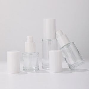 cosmetic spray pump glass packaging bottle