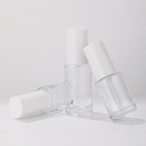 foundation serum glass bottle with pump