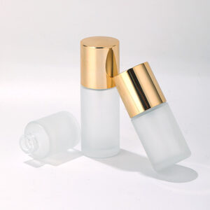 serum skin care pump glass bottles