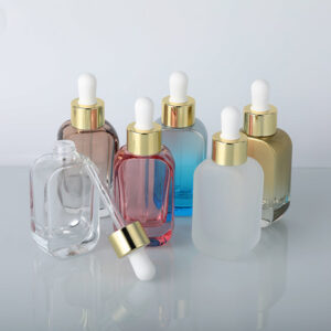 private label glass cosmetic serum dropper bottle