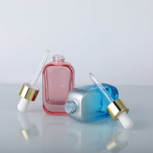 private label glass cosmetic serum dropper bottle