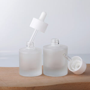 flat shoulder dropper bottle for cosmetics