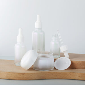 cosmetics bottles and jars