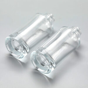 transparent dropper glass serum bottle