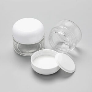 glass cosmetic jars