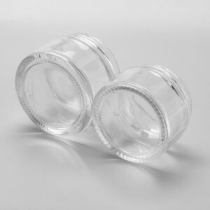 glass cosmetic jars