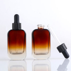 cosmetics glass bottles with droppers