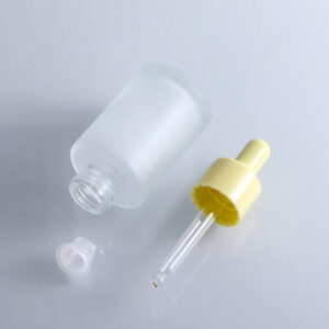 frosted serum dropper bottle