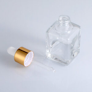 cosmetic glass bottle square