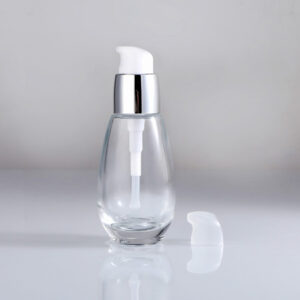 glass skin care pump bottle