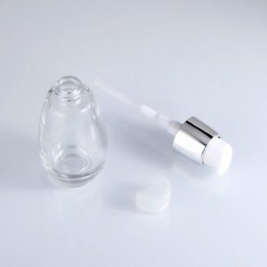 empty skin care pump bottle