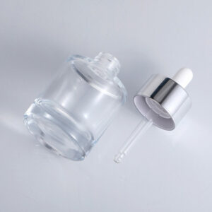 empty glass cosmetic packaging