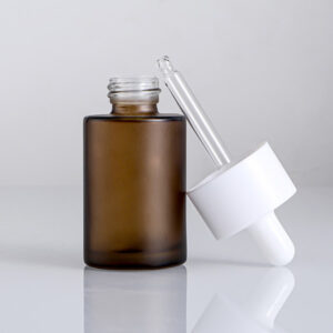 thick base glass serum bottle