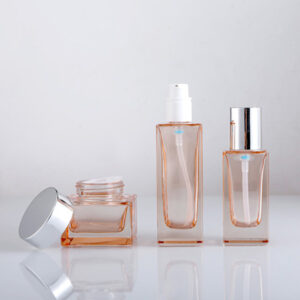 glass cosmetic bottles and jars packaging