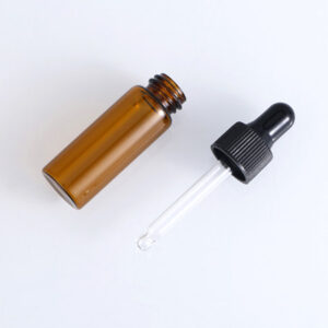 small glass vials cosmetic sample test bottle