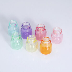 macaroon color sample test glass dropper bottle