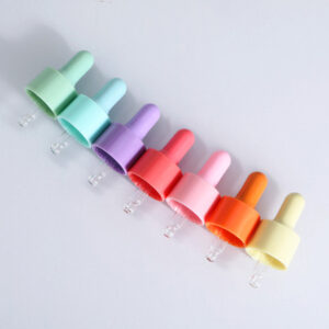 macaroon color cosmetic sample test glass dropper bottle