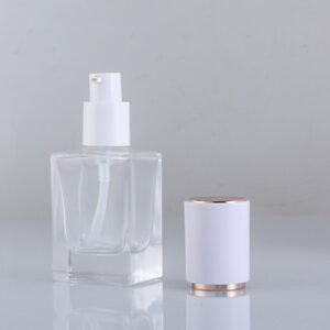 glass skin care serum bottle