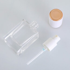 skin care serum bottle with pump