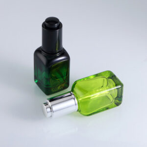 glass facial oil bottle