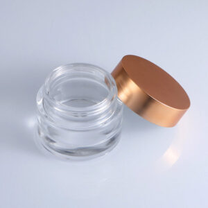 empty cosmetic bottle and jar skincare glass packaging