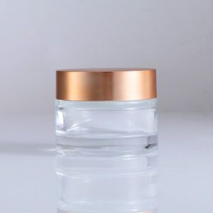 empty skincare glass packaging