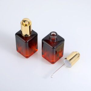 luxury glass serum bottle