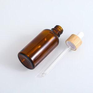 glass cosmetic oil bottle