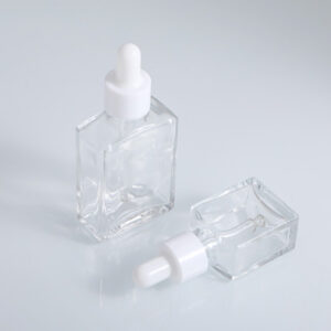 rectangle glass dropper bottle