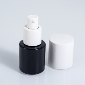 cylinder cosmetic bottle with pump